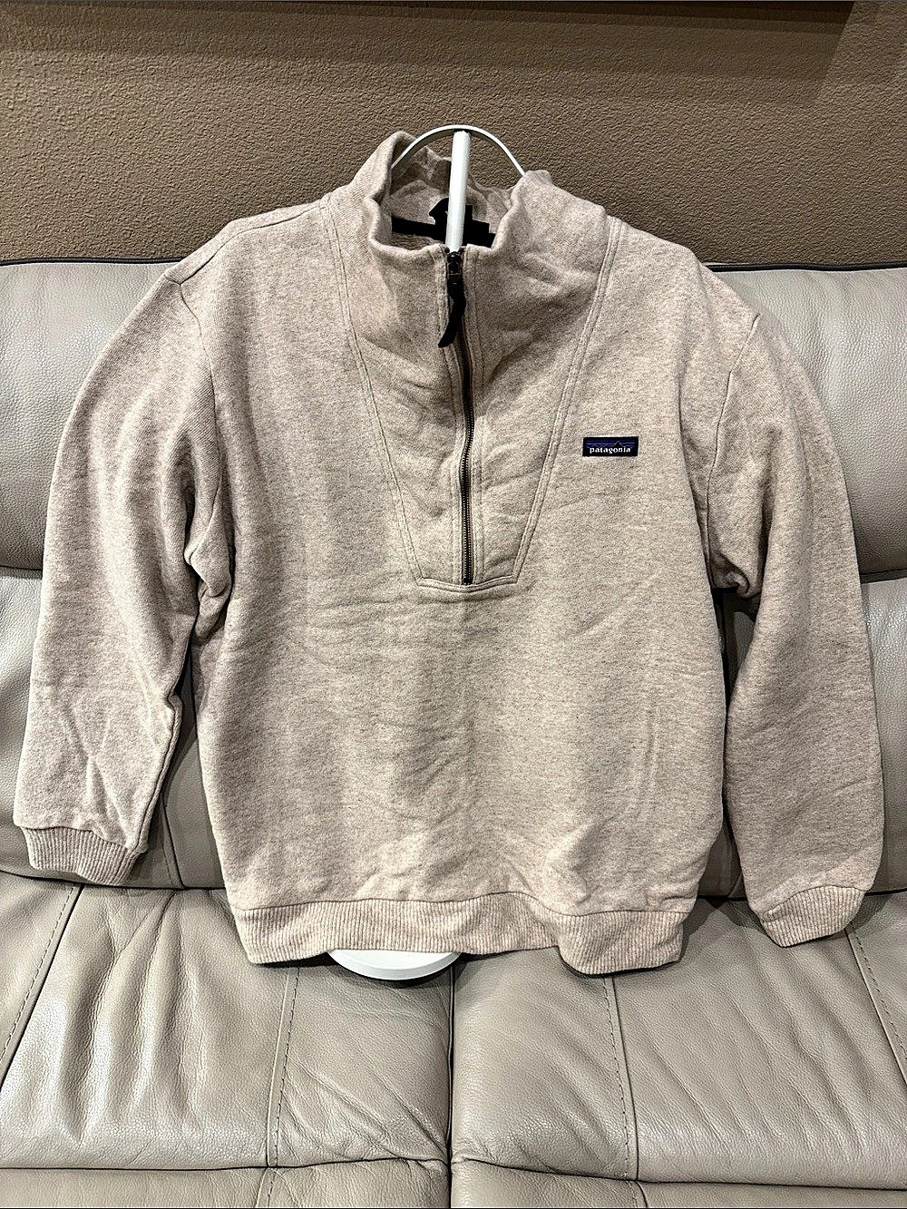 Patagonia Woolie Fleece Pullover Fleece Quarter-Zip Cream XXL